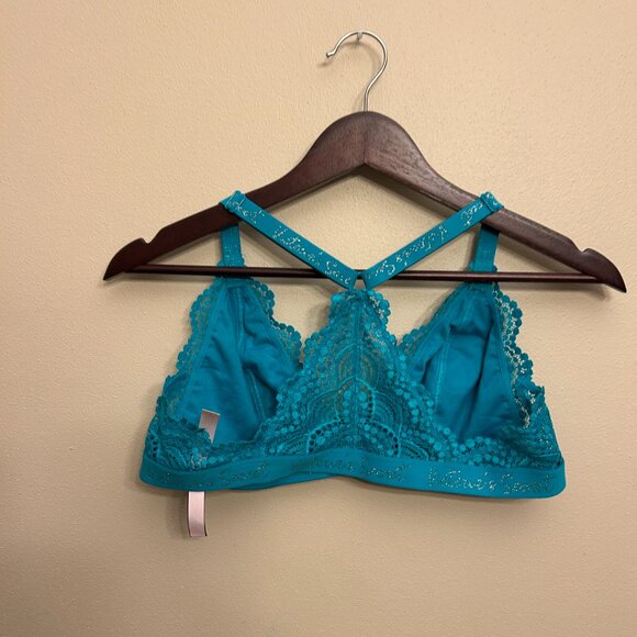 Victoria’s Secret Bralette Women’s Size XL Blue Wireless Front Closure - Picture 2 of 16